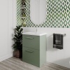 nuie arno green 600 freestanding vanity sink unit with drawers nuie arno green 600 freestanding vanity sink unit with drawers