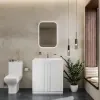 chester shower suite with 800 white floorstanding vanity and toilet