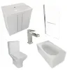 chester bath suite: 800 white floorstanding vanity unit with close coupled toilet chester bath suite: 800 white floorstanding vanity unit with close coupled toilet