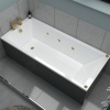 galaxy jacuzzi straight bath 1700x700 brushed brass hydro jets galaxy jacuzzi straight bath 1700x700 brushed brass hydro jets