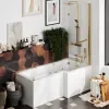 Laguna L Shaped Right Hand Gold Whirlpool Jets
