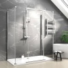 havana chrome 1700 inline hinged corner shower enclosure