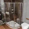 radiant reduced height 1200 x 800 offset quadrant shower enclosure chrome radiant reduced height 1200 x 800 offset quadrant shower enclosure chrome