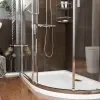 radiant reduced height 1200 x 800 offset quadrant shower enclosure chrome radiant reduced height 1200 x 800 offset quadrant shower enclosure chrome