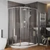 radiant reduced height 1200 x 900 offset quadrant shower enclosure chrome radiant reduced height 1200 x 900 offset quadrant shower enclosure chrome
