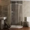 radiant reduced height 1000 x 800 offset quadrant shower enclosure chrome