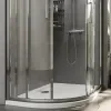 radiant standard height 1200 x 800 offset quadrant shower enclosure chrome