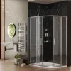 radiant standard height 1200 x 900 offset quadrant shower enclosure chrome radiant standard height 1200 x 900 offset quadrant shower enclosure chrome