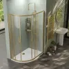 radiant standard height 1200 x 800 offset quadrant shower enclosure brushed brass radiant standard height 1200 x 800 offset quadrant shower enclosure brushed brass