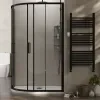 radiant standard height 1200 x 800 offset quadrant shower enclosure black radiant standard height 1200 x 800 offset quadrant shower enclosure black
