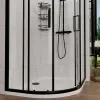 radiant standard height 1200 x 900 offset quadrant shower enclosure black radiant standard height 1200 x 900 offset quadrant shower enclosure black