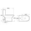Charlie Close-coupled Open Back Toilet