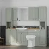 Oliver Sage Green 2100 Shaker Fitted Furniture