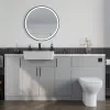 Product Image for Oliver Dust Grey 1800 Slim Shaker Fitted Furniture Combination Vanity Unit with Ceramic Basin 6