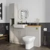 Product Image for Oliver 1500 Cashmere Shaker Fitted Furniture Combination Vanity Unit with Ceramic Basin 2