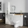Product Image for Oliver 1400 White Shaker Fitted Furniture Combination Vanity Unit with Ceramic Basin 3