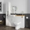 Product Image for Oliver 1400 White Shaker Fitted Furniture Combination Vanity Unit with Ceramic Basin 2