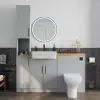 Product Image for Oliver Dust Grey 1500 Slim Shaker Fitted Furniture Combination Vanity Unit with Ceramic Basin 6