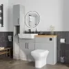 Product Image for Oliver Dust Grey 1500 Slim Shaker Fitted Furniture Combination Vanity Unit with Ceramic Basin 5