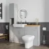 Product Image for Oliver Dust Grey 1500 Slim Shaker Fitted Furniture Combination Vanity Unit with Ceramic Basin 4