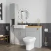 Product Image for Oliver Dust Grey 1500 Slim Shaker Fitted Furniture Combination Vanity Unit with Ceramic Basin 3