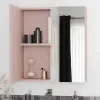 Oliver Pink 600mm Mirror Cabinet