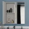 Oliver Cashmere 600mm Mirror Cabinet