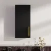 Oliver Matt Black 300mm Wall Cabinet