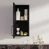 Oliver Matt Black 300mm Wall Cabinet