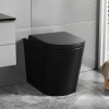 Alessio Black Back-to-wall Toilet Pan