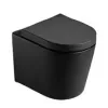 Alessio Black Back-to-wall Toilet Pan