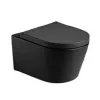 Alessio Black Wall-hung Toilet Pan