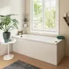 Product Image for Laguna Whirlpool Bath: Straight, Single Ended, 1600 x 800, 6 Brushed Brass Jets