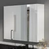 Product image for Oliver White 1200mm Mirror Cabinet With Single Wall Storage Standard