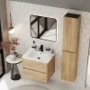 Marilyn 600mm Wall Hung Vanity Unit in Halifax Oak Marilyn 600mm Wall Hung Vanity Unit in Halifax Oak
