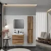 Marilyn 600mm Wall Hung Vanity Unit in Tobacco Oak