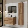 Marilyn 800mm Wall Hung Vanity Unit in Tobacco Oak