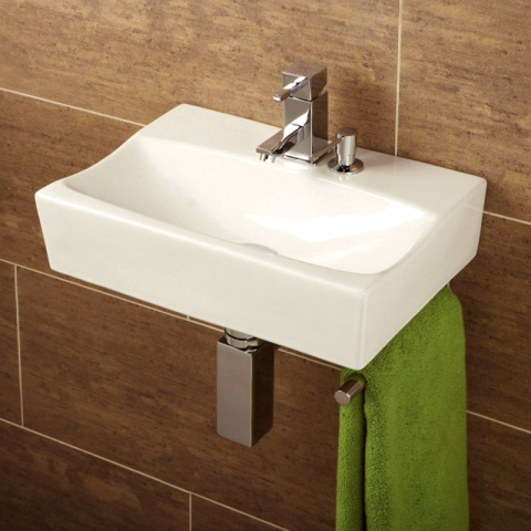 Luzio Wall Hung Basin and Bottle Trap at Bathroom City